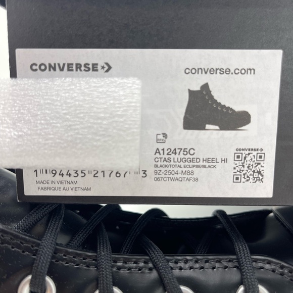 Converse WMNS 
CTAS LUGGED HEEL HI
BLACK/TOTAL ECLIPSE/BLACK Platform Sneakers - Picture 14 of 16